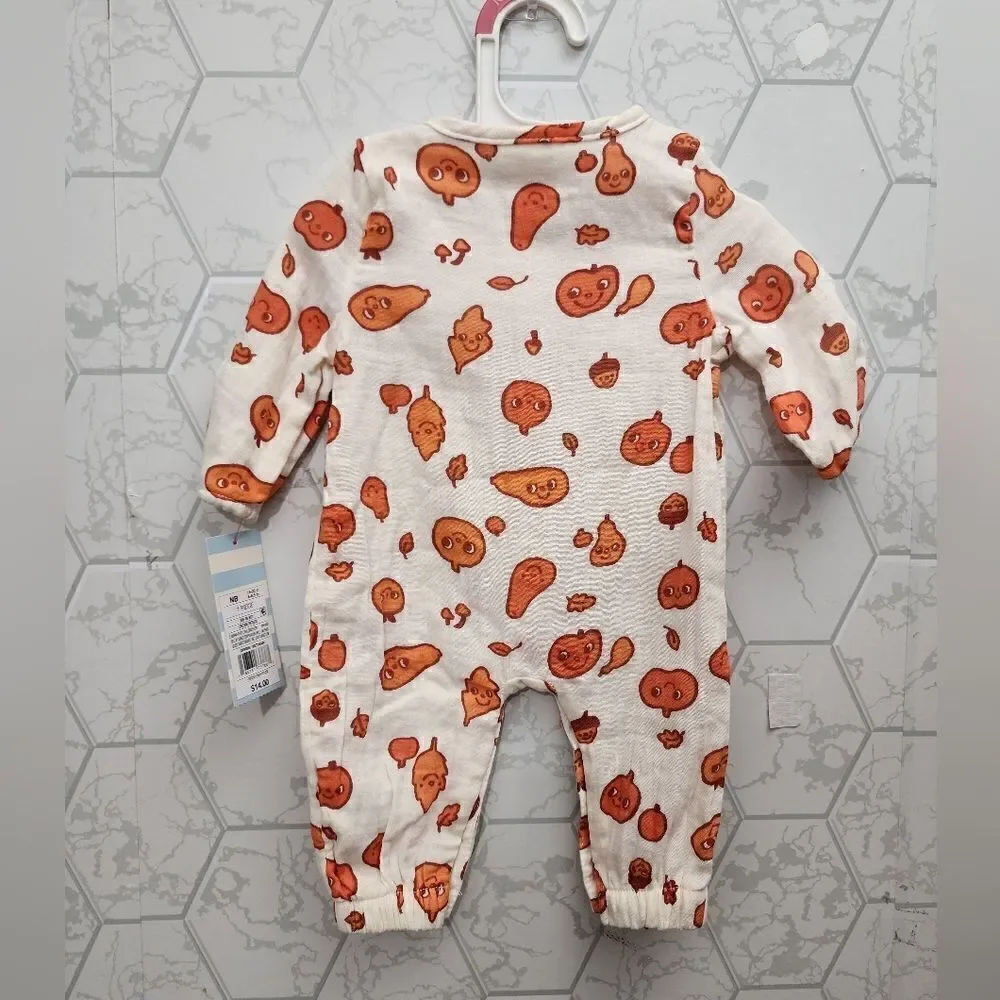 Nwt Unisex Boy's or Girl's Halloween Thanksgiving Clothes Bundle,  Size NB